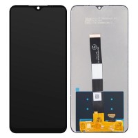  LCD displejs (ekrāns) Xiaomi Redmi 9A/9C/9AT with touch screen black ORG 